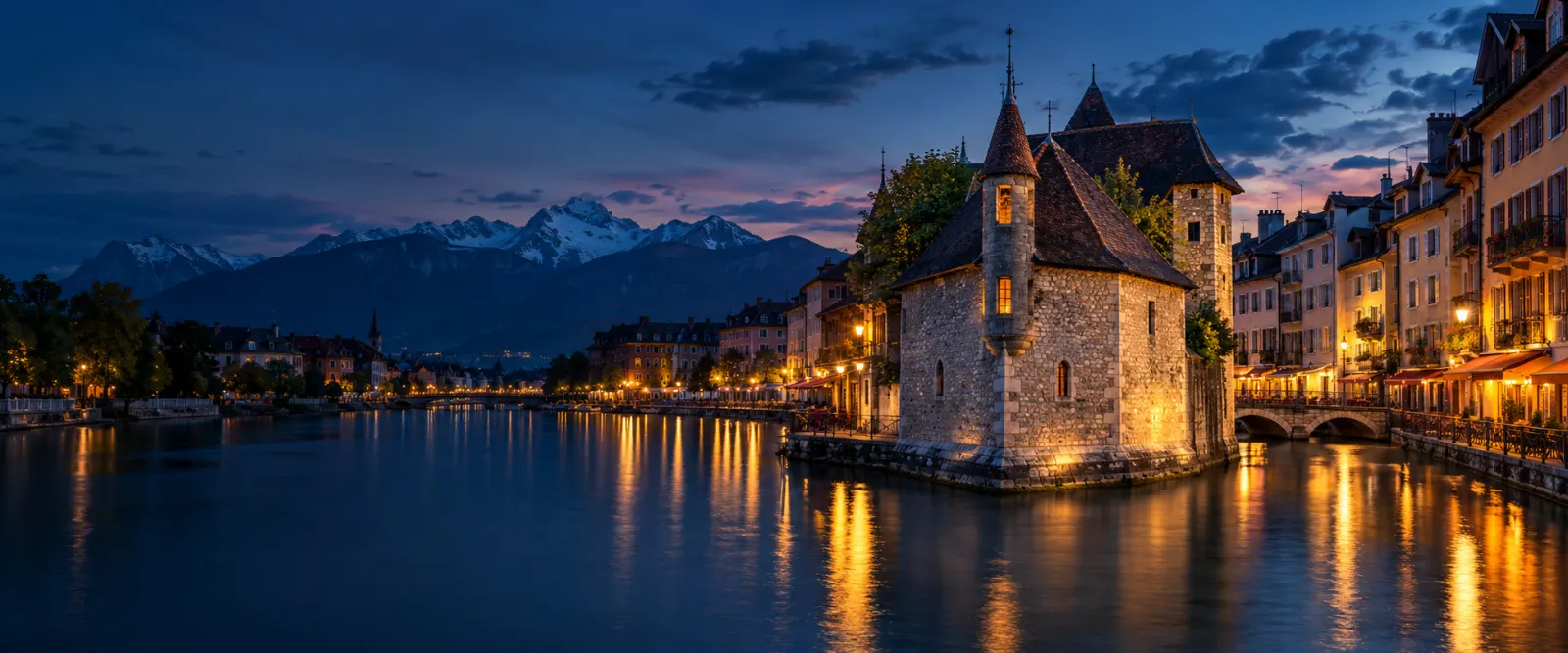 Vue emblématique de Annecy