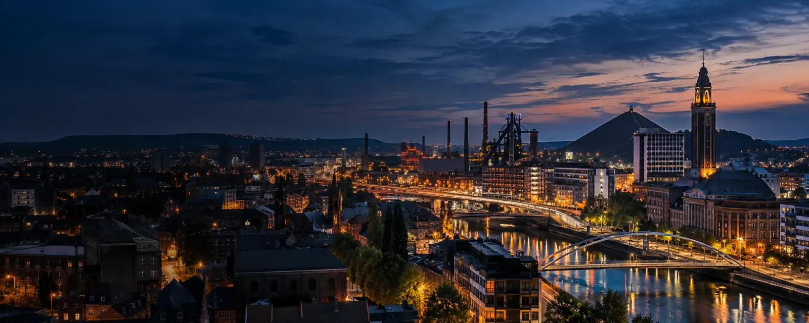 Vue emblématique de Charleroi