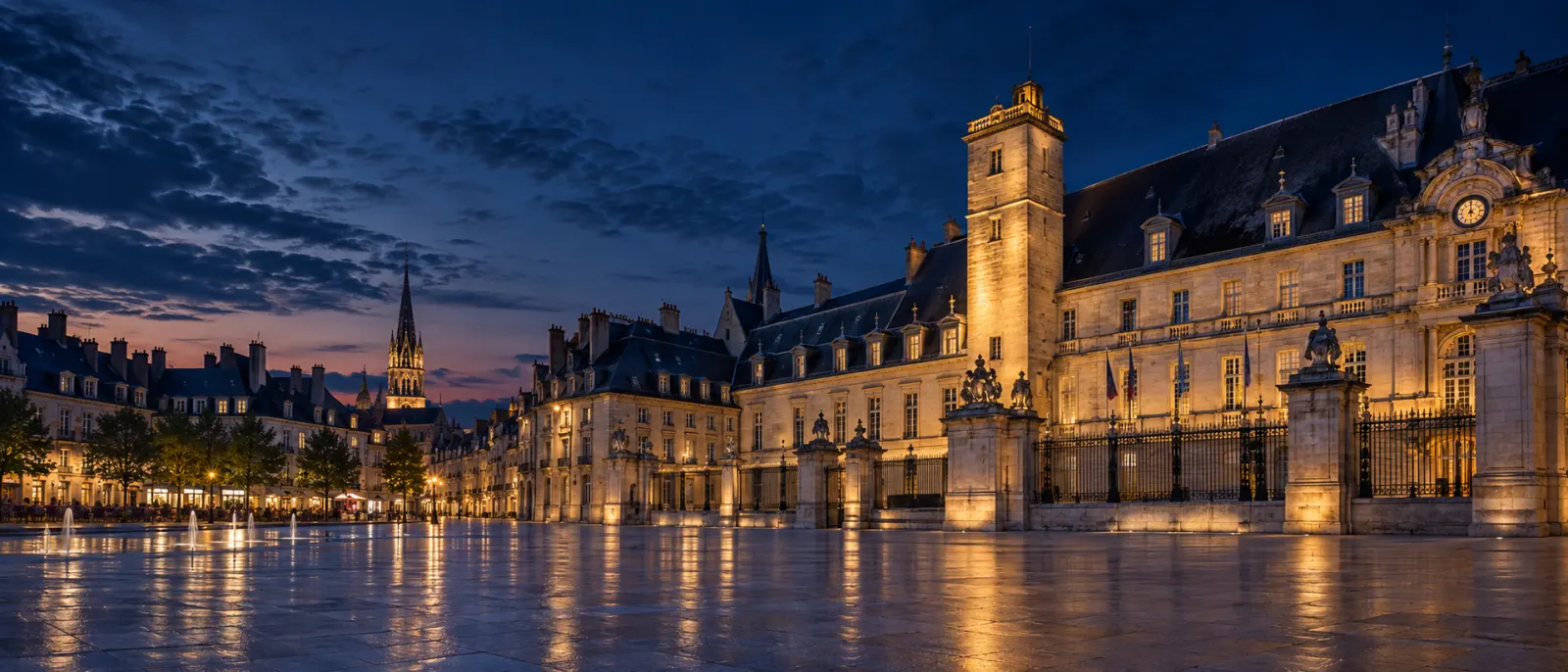 Vue emblématique de Dijon