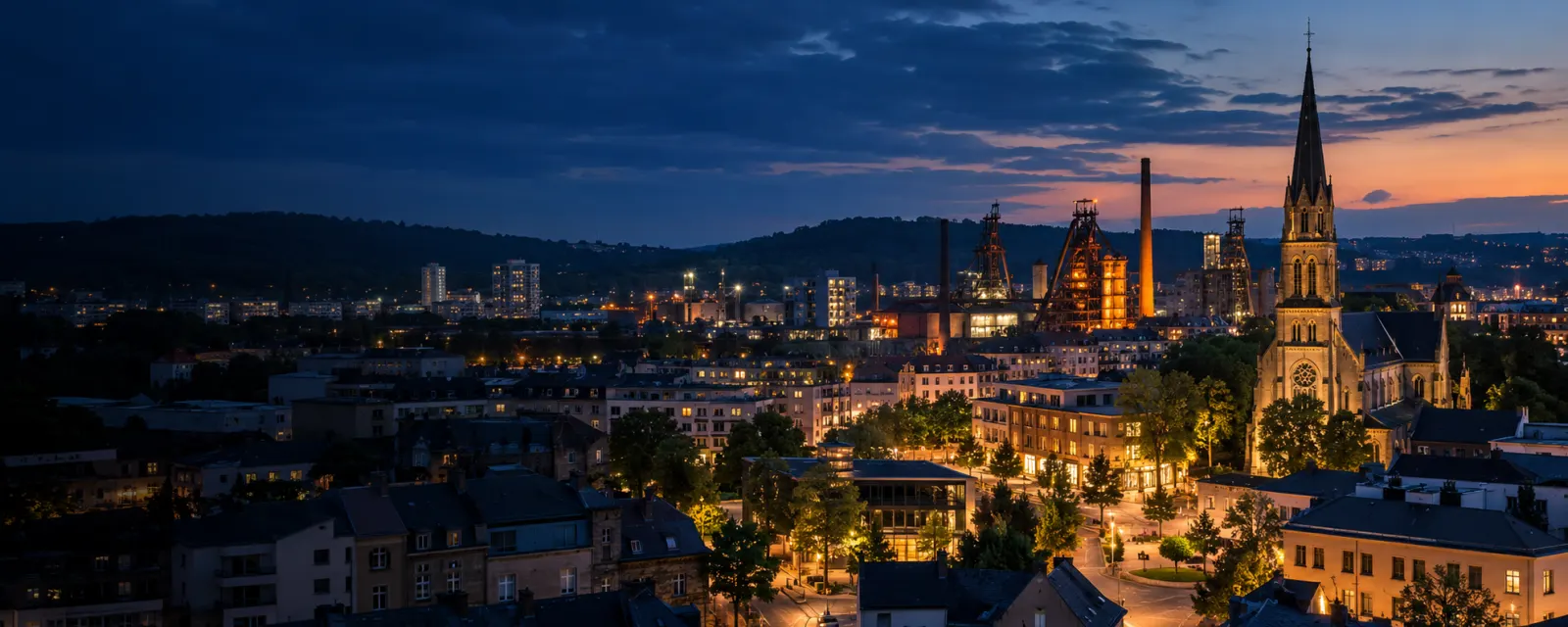 Vue emblématique de Dudelange