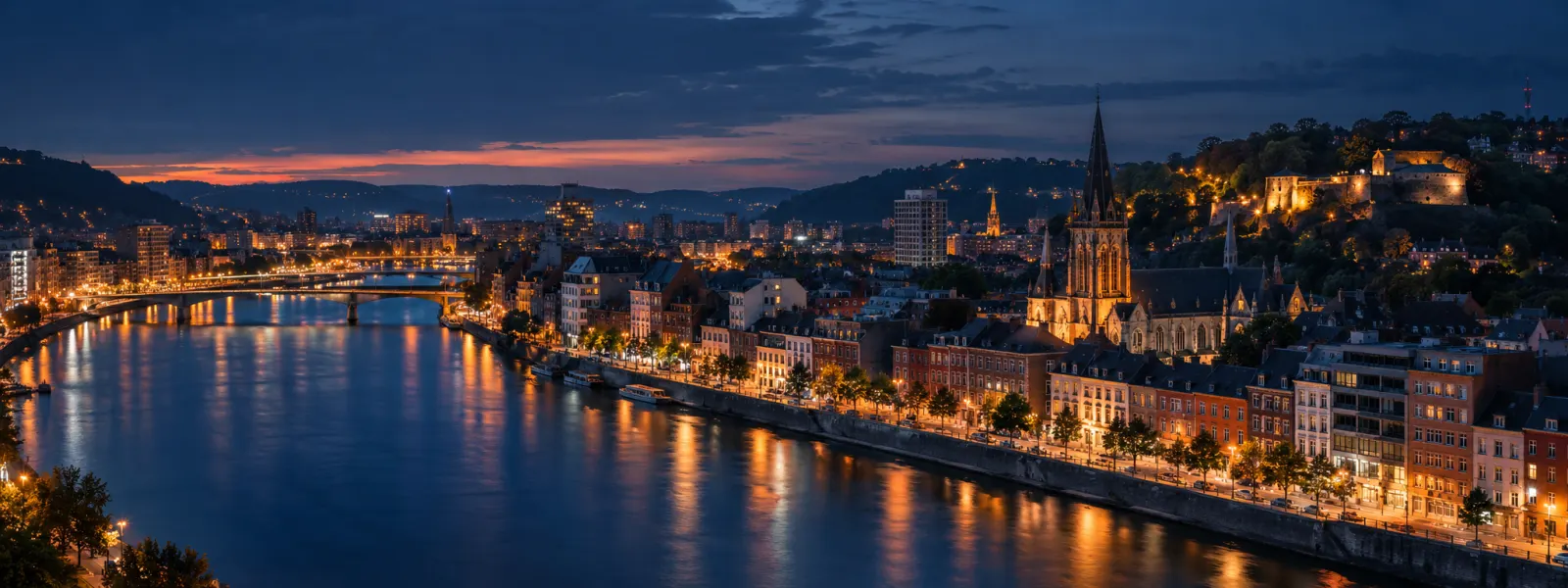 Vue emblématique de Liège