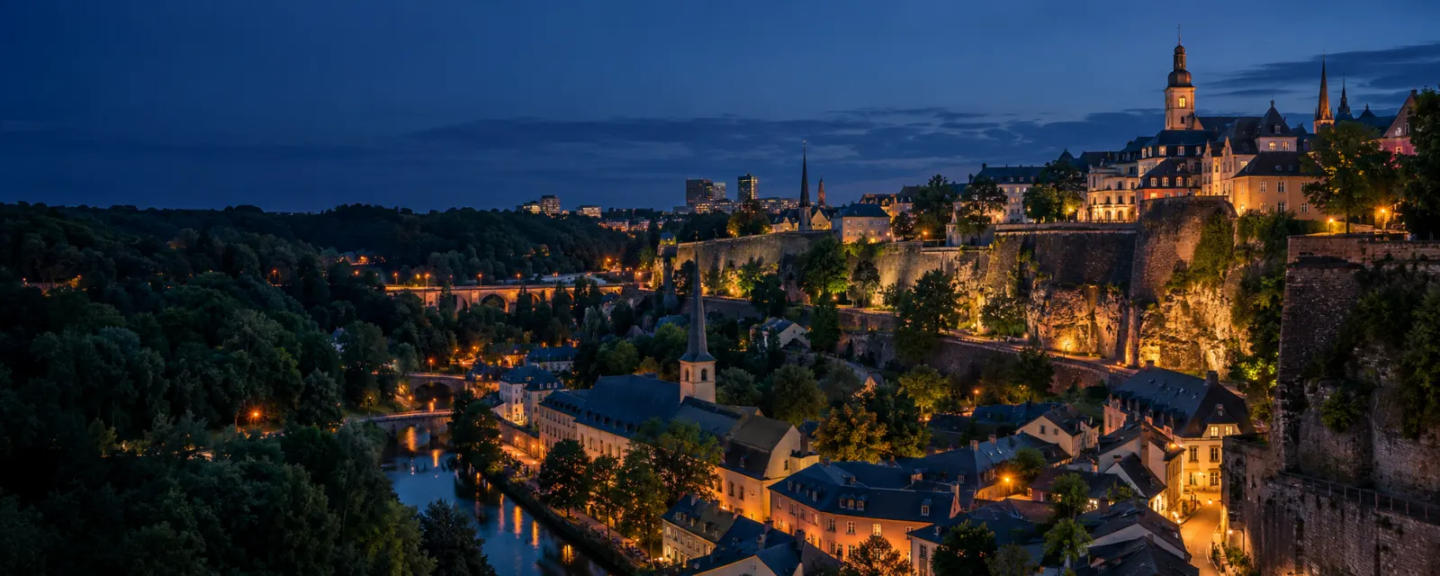 Vue emblématique de Luxembourg