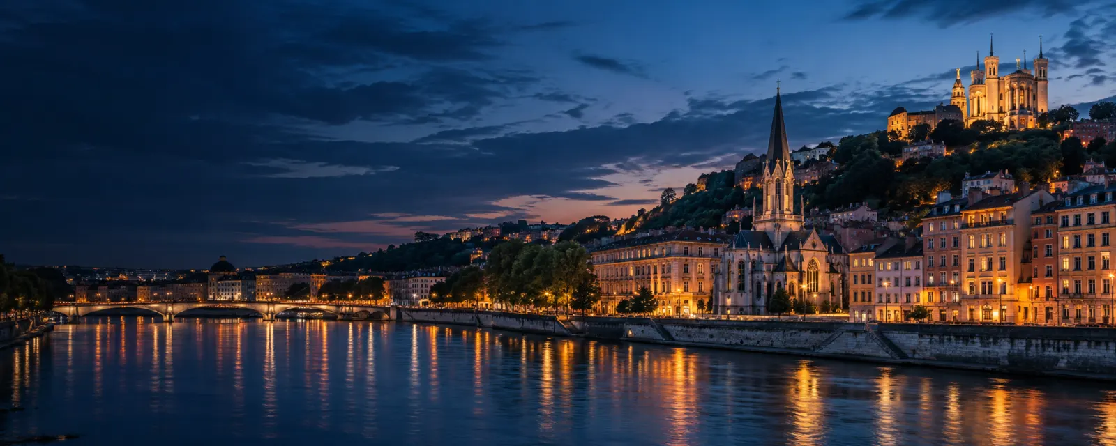 Vue emblématique de Lyon
