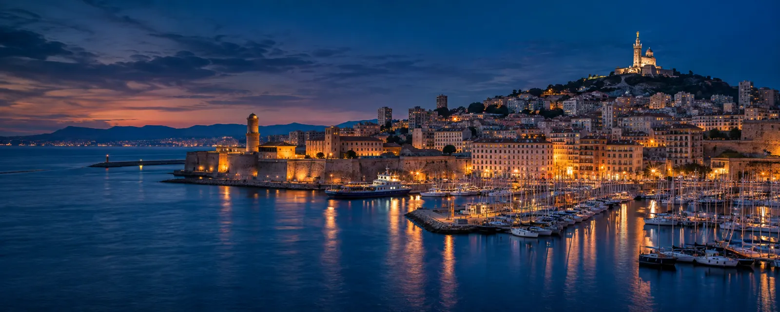 Vue emblématique de Marseille