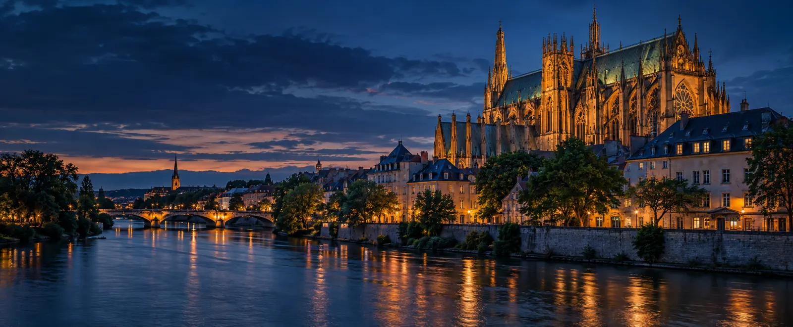 Vue emblématique de Metz