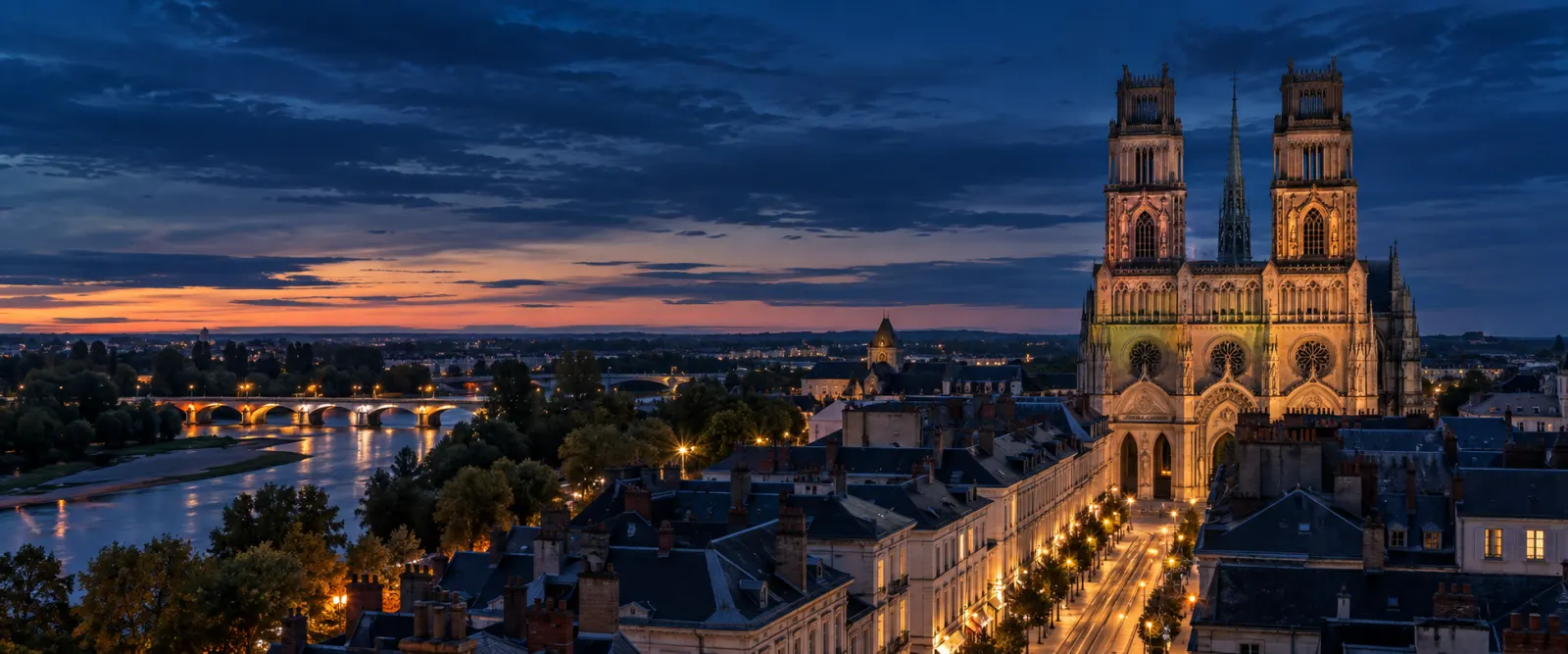 Vue emblématique de Orléans