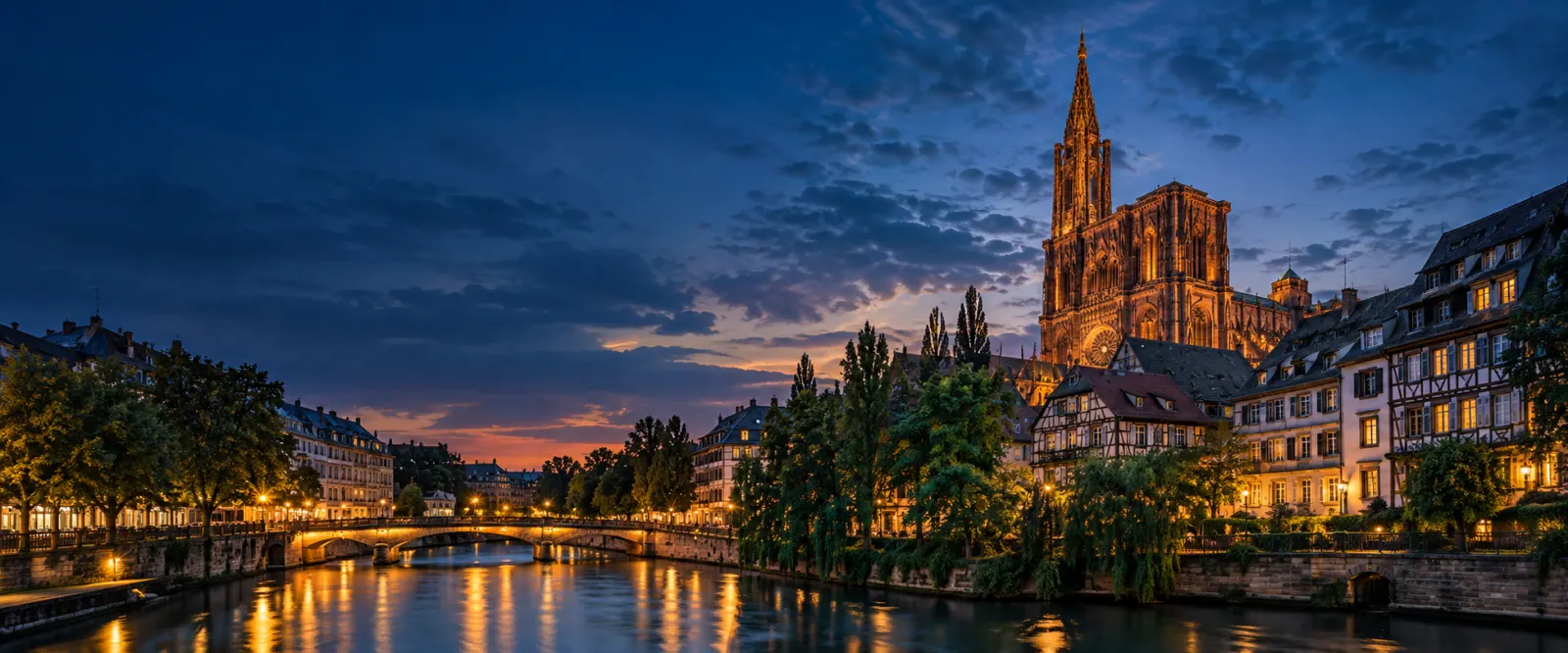 Vue emblématique de Strasbourg